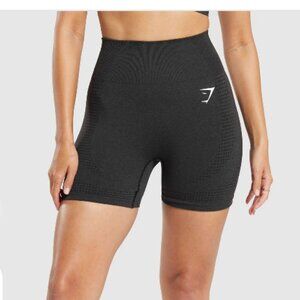 Gymshark Vital Seamless 2.0 Shorts - Black Marl Size Small